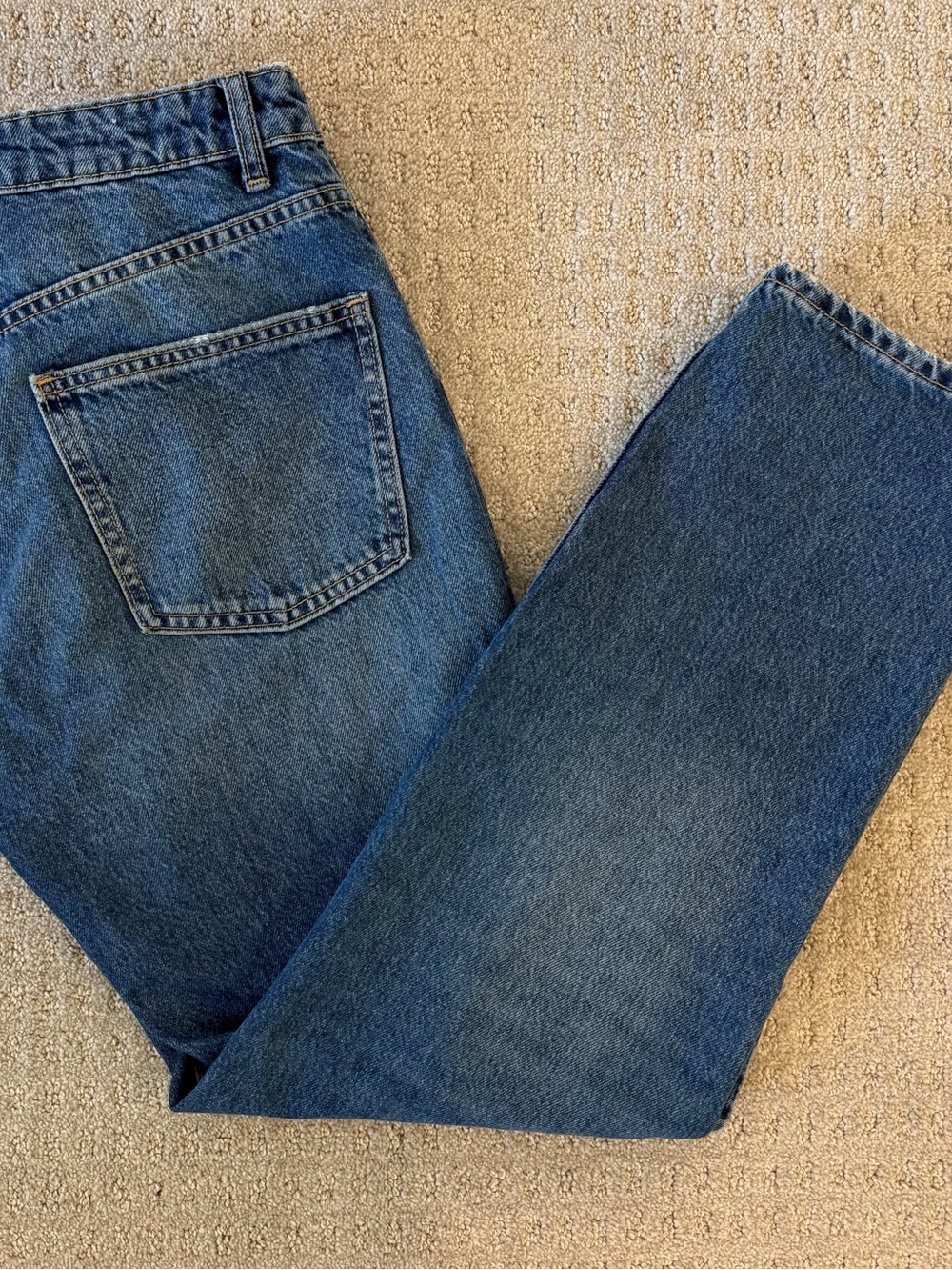 Zara Women's Mid-Blue Mom/Straight Jeans - Picture 2 of 7